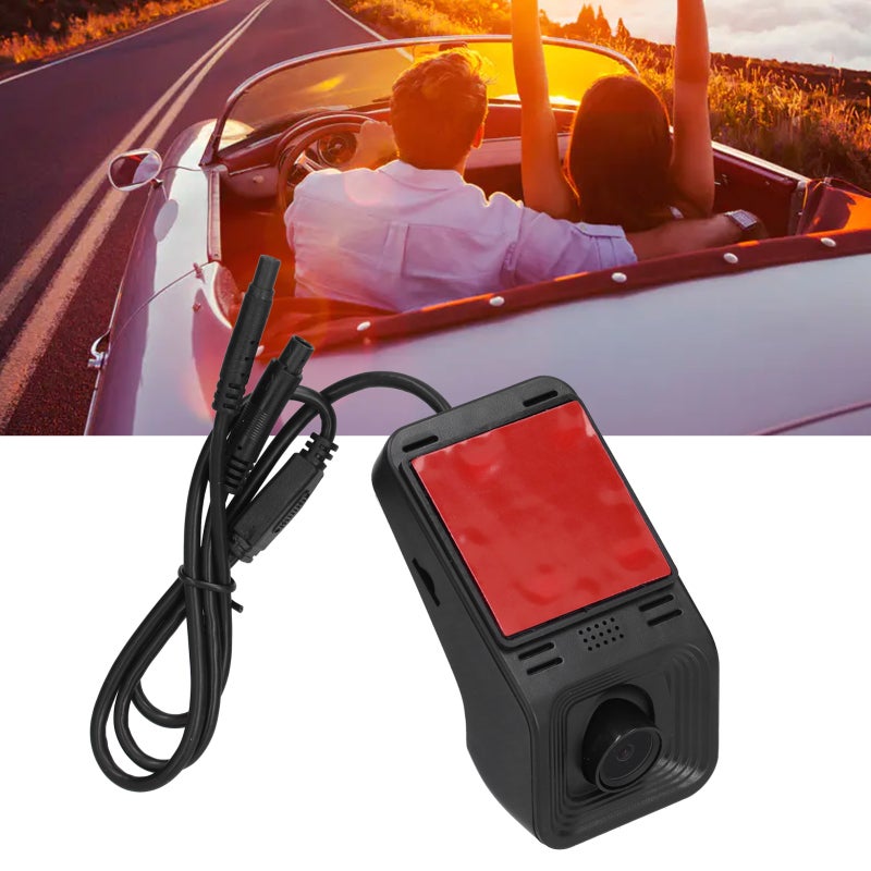 كاميرا مراقبة مركبة USB بدقة 1080P عالية: مسجل قيادة عدستين - تصميم بدون بطارية لسلامة قيادة المركبات - Image 3
