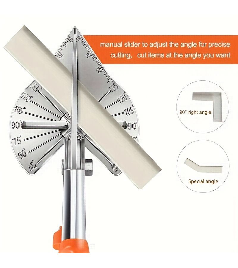 Electrician Wire Trough Angle Scissors 45 Degree 90 Degree U Shaped Edge Banding Buckle Strip Decoration Woodworking Card Strip Multi Function Right Angle Shears - Image 2