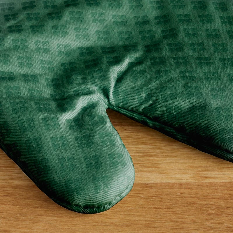 KitchenAid Asteroid Oven Mitt Set  7""x12.5""  Dark Green  2 Piece - Image 3