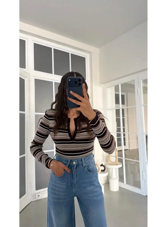 Gaus  Bitter Coffee MM Soft Knit Sweater GAUS-01957. for Women | Best Price UAE