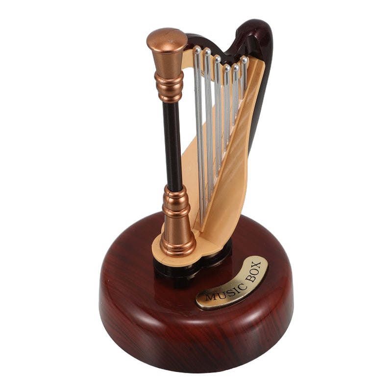 Toy Harp, Elegant Music Box for Classical Music Lovers, Unique Home Decor - Image 4