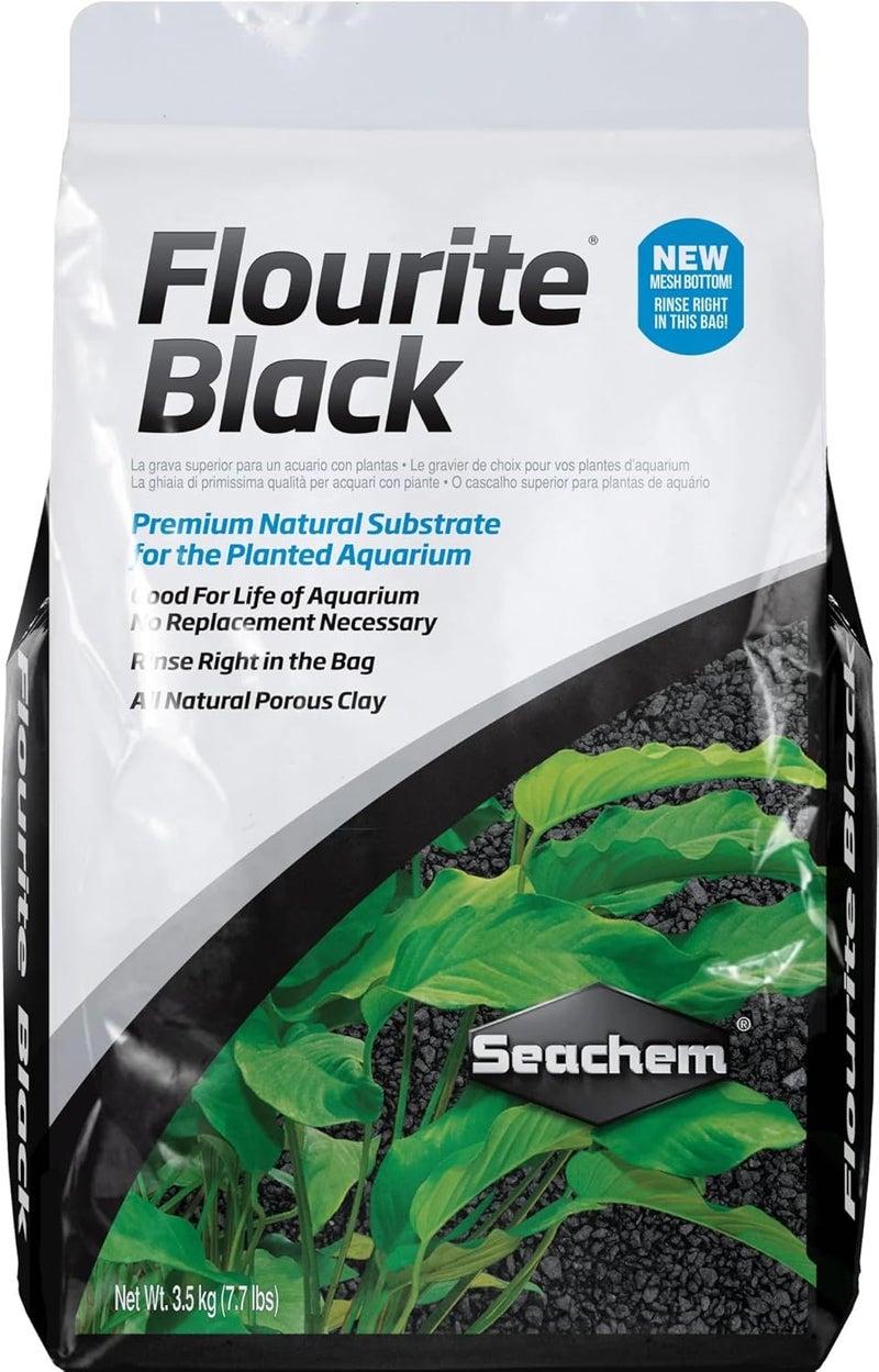Seachem Flourite Black Clay Gravel, 7.7 lb - Image 1