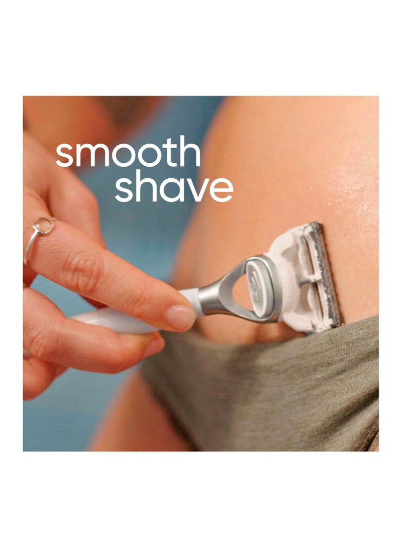 Gillette جيليت فينوس لشعر العانة والبشرة، مقبض ماكينة حلاقة نسائية + 6 شفرات بديلة - Image 3