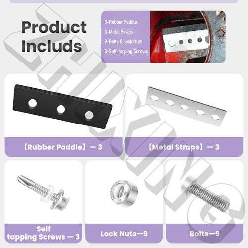Snow Bear 100% 304 Stainless Snow Blower Impeller Modification Kit - 1/4" 3-Snow Blower Blade Universal - Modifies 2-Stage Machine, Rust-Resistant Reuse in Harsh Environments (3) - Image 5