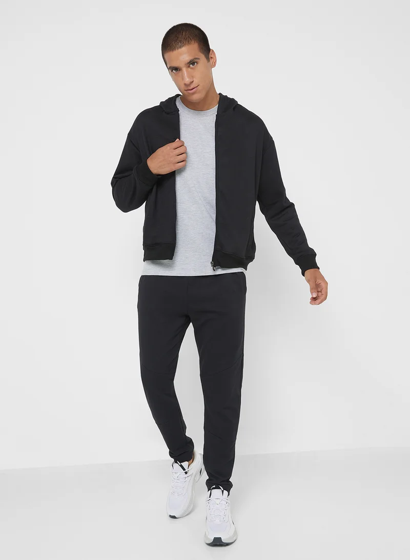 سفنتي فايف بيسيكس Essential Oversize Zip Through Hoodie