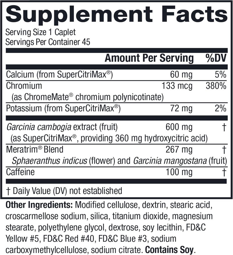 Twinlab MetaboLife Ultra  Dietary Supplement  Hunger Supplement for Women  Men  800 mg 45 Caplets - Image 2