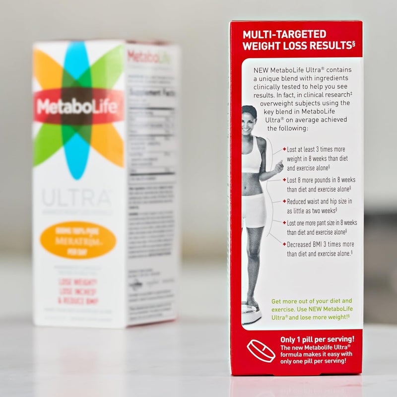 Twinlab MetaboLife Ultra  Dietary Supplement  Hunger Supplement for Women  Men  800 mg 45 Caplets - Image 5