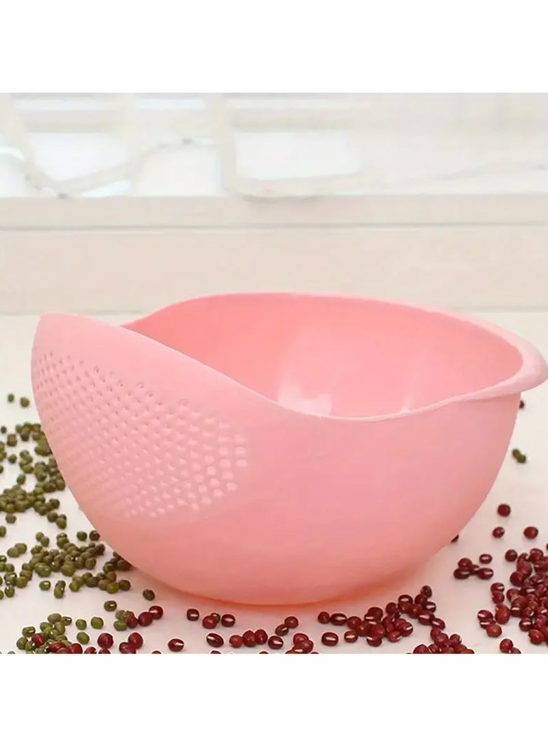 AsolBD 1pc Rice Washer Strainer Colanders for Cleaning Vegetable Fruit Pasta bowl Organizer Colander Multifunctional Kitchen Washing Basket Basin, Kitchen Supplies, Dishwasher Safe Colanders - Image 1
