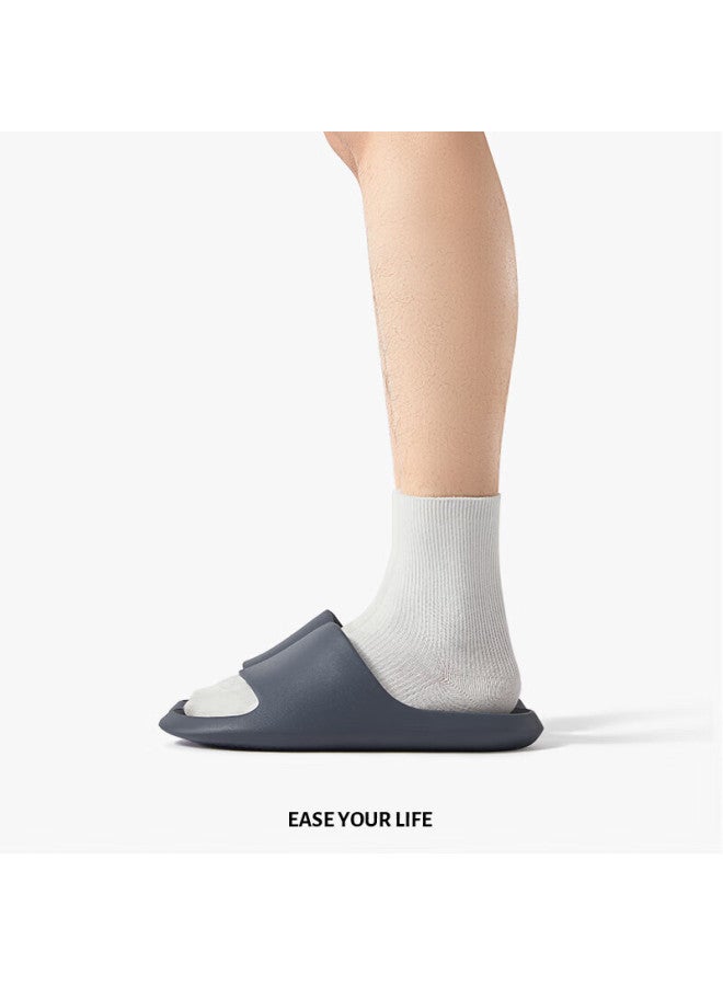 Park Xi Poxi Banana Boat Couple Slippers Women Summer Bathroom Non-slip Indoor Home Slippers Men Deep Gray 40-41 - Image 3
