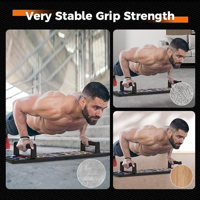 rayihni Portable Multi-Function Detachable 30 In 1 Pushup Board, Strength Training Pushup Stand With Handles For Men Women Workout Fitness Chest Muscle Home Exercise Equipment. - Image 5
