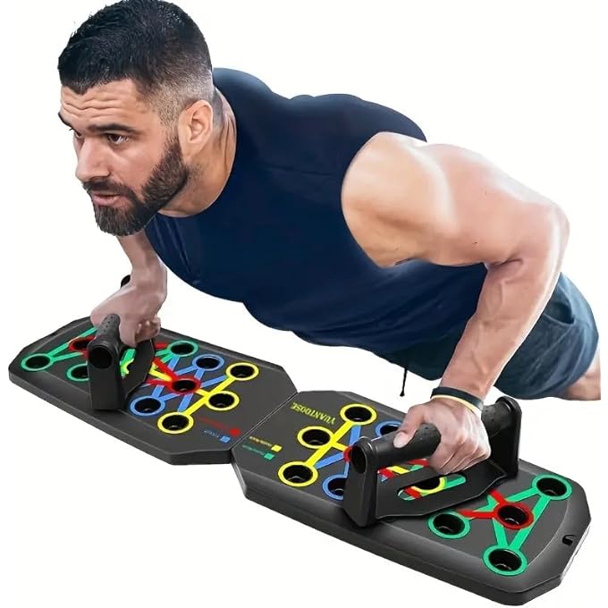 rayihni Portable Multi-Function Detachable 30 In 1 Pushup Board, Strength Training Pushup Stand With Handles For Men Women Workout Fitness Chest Muscle Home Exercise Equipment. - Image 3