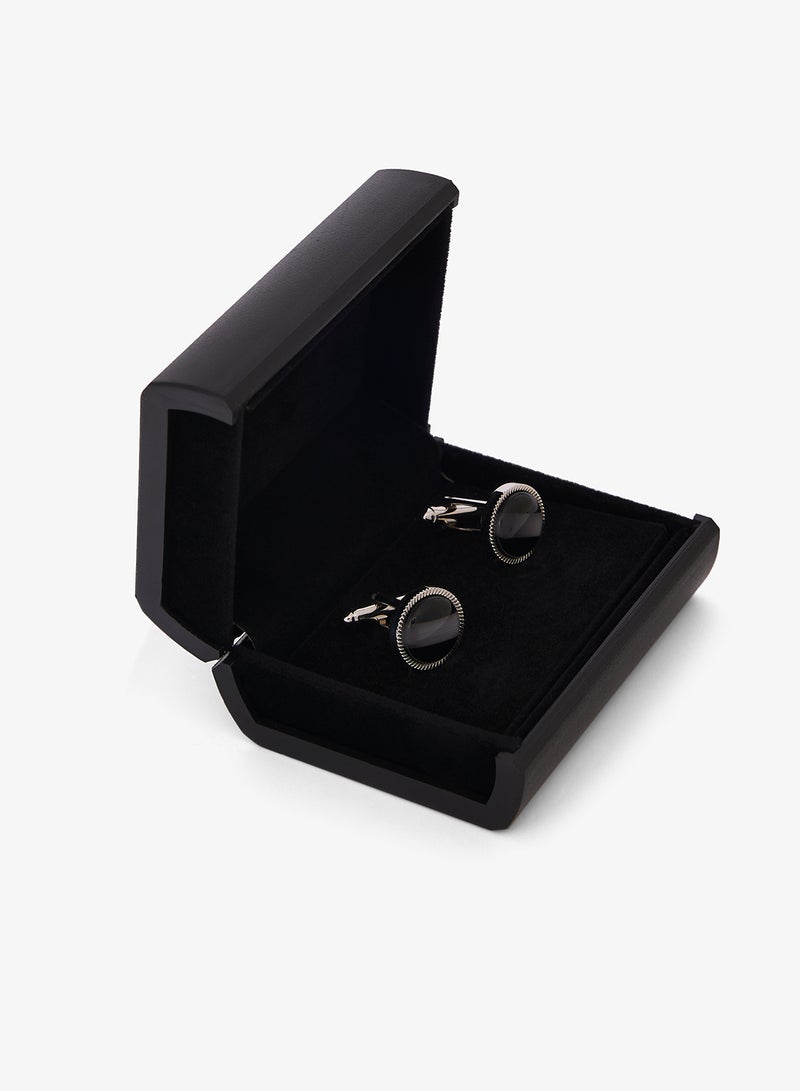 Robert Wood Cufflinks With Gift Box - Image 1
