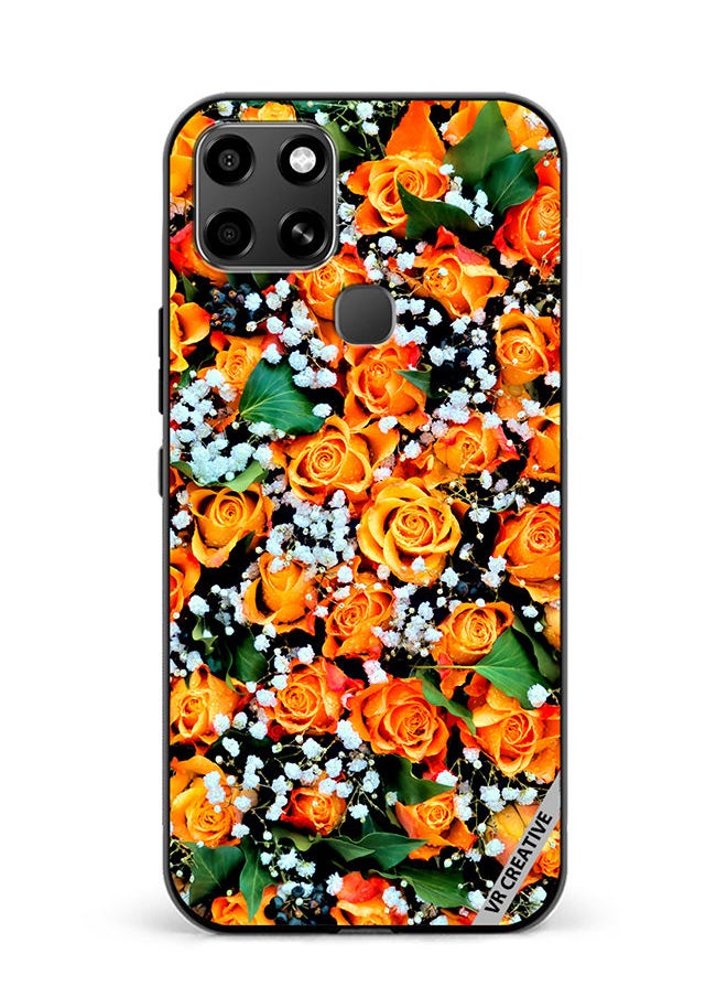 VR CREATIVE - Protective Case Cover For Infinix Smart 6 Real Flower Design Multicolour - Image 1