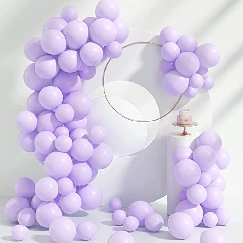 atorakushon Latex Light Purple Color 10" Inch Pastel Balloons Pack Of 25pcs Best For Theme Party Decoration Happy Birthday Party Supplies Wedding Anniversary Office Party Purpose House party - Image 4