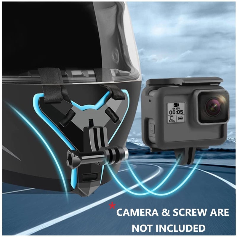 MVPRO حامل تركيب الذقن ملحق متكامل لخوذة الدراجة النارية متوافق مع GoPro Hero 10/9/8/7/6/5/4/3، Insta 360، SJCAM، DJI Osmo وغيرها… - Image 2