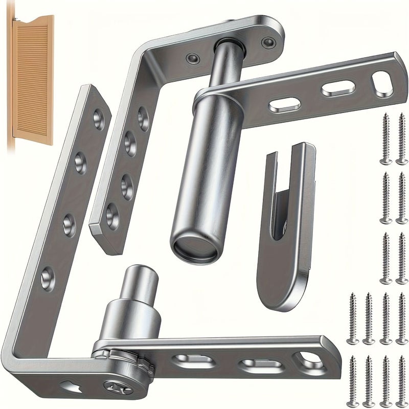 Stainless Steel Automatic Double Opening Door Hinges 1 Pair - Image 4