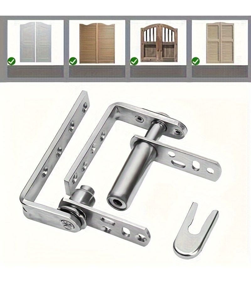 Stainless Steel Automatic Double Opening Door Hinges 1 Pair - Image 2