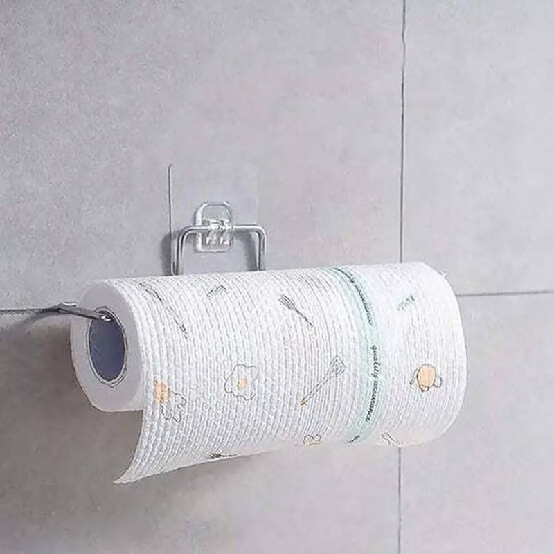 DUDSCOG Stainless Steel No Drill Self Adhesive Toilet Paper Holder - Tissue Roll Holder, Bathroom & Kitchen Rack, Towel Holder - Image 5