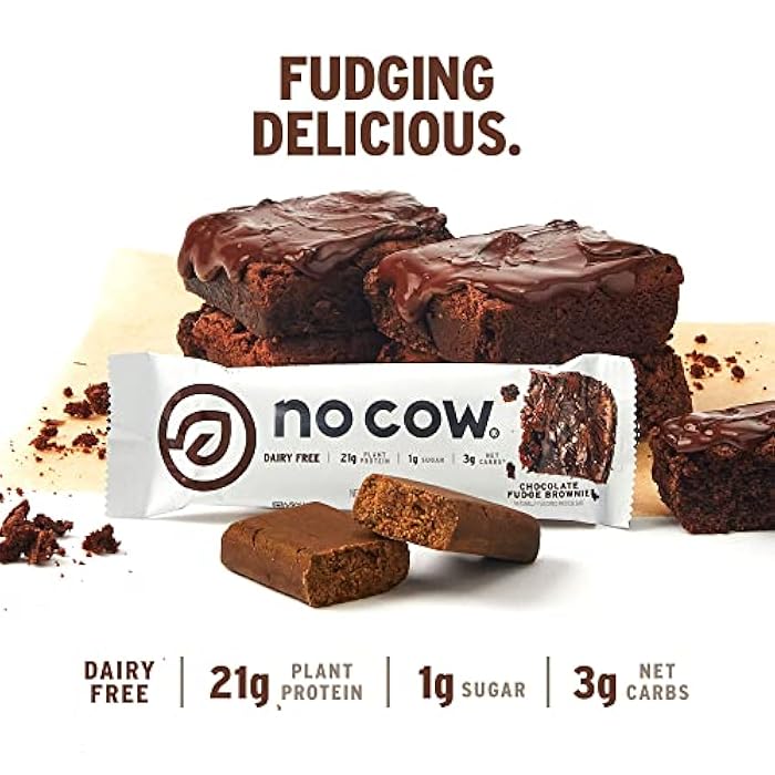 No Cow Protein Bar, Chocolate Fudge Brownie - Image 3