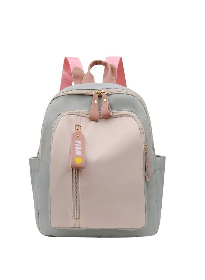 Mark Fairwhale New Korean Casual Versatile Contrasting Color Backpack