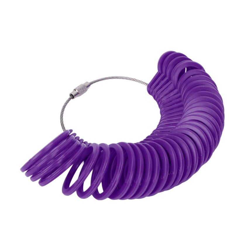 Ring Sizer Measuring Tool Finger Size Gauge Jewelry Sizing Tools for Jewelry Making MeasuringPurple - Image 3
