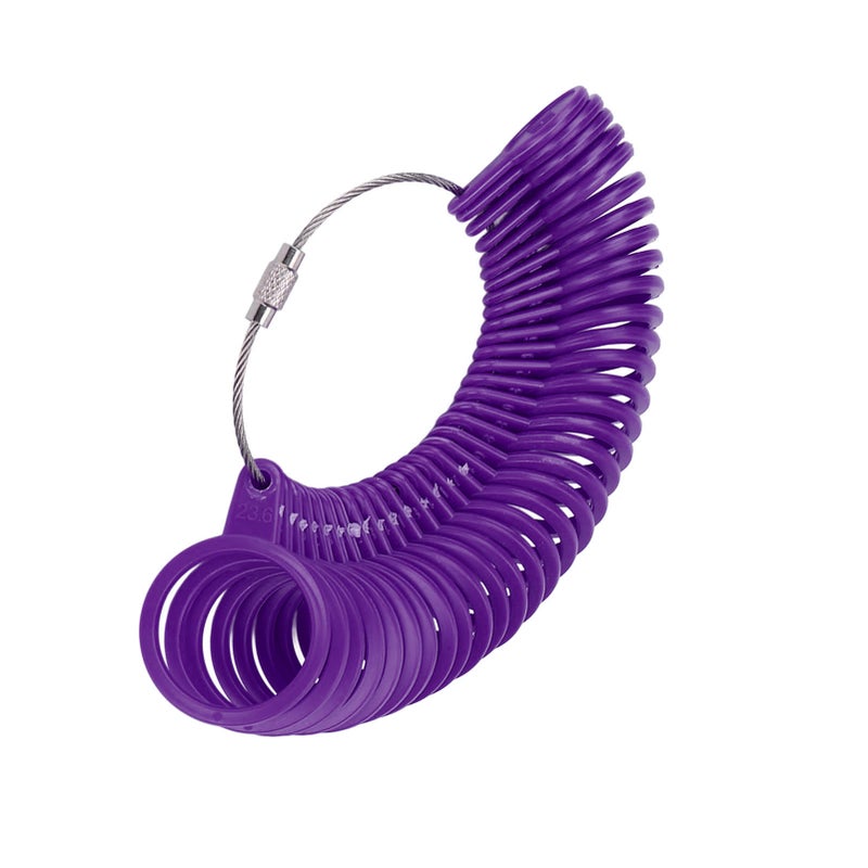 Ring Sizer Measuring Tool Finger Size Gauge Jewelry Sizing Tools for Jewelry Making MeasuringPurple - Image 5