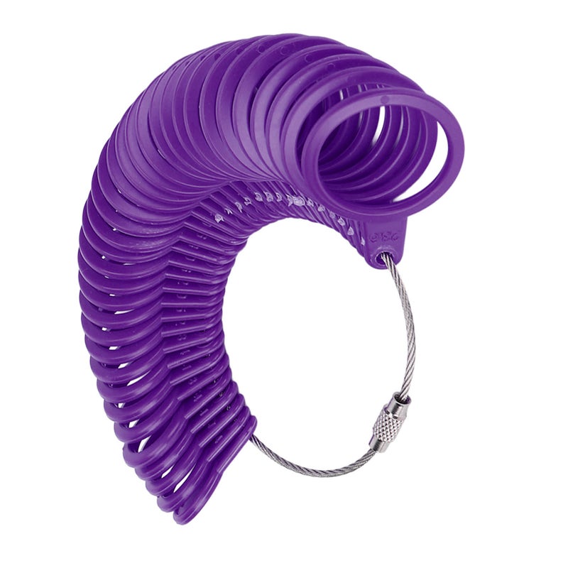 Ring Sizer Measuring Tool Finger Size Gauge Jewelry Sizing Tools for Jewelry Making MeasuringPurple - Image 2