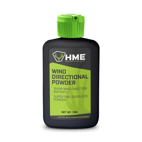 HME Wind Indicator Portable Pocket Size Lightweight Convenient Simple to Use Wind Direction Detection Powder - 28 Grams Capacity - Image 1