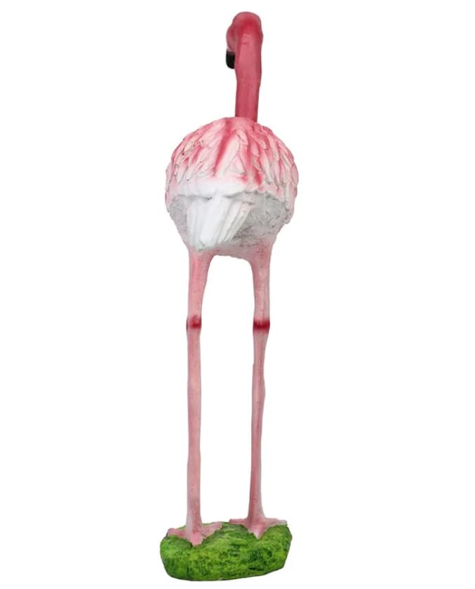 The Decorshed polyresin 17" inch Flamingo for Home Decor Garden Decor Room Decor Colour : Pink& White - Image 5