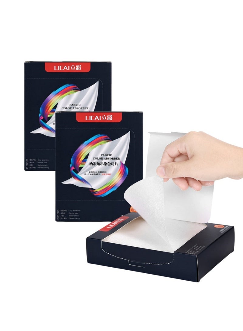 Generic 150PCS Mixed Washing Of Clothes To Prevent Staining,Anti-cross Dyeing,Fabric Color Absorb Sheet 50PCS*3  - Image 1