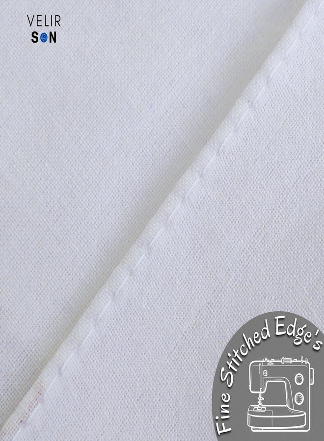 Velirson 100% Cotton Multicolor Combo Bath Towel 75x142 CM | Quick Dry Cotton Light Weight Thin Bath Towel Large Size for Men, Women (Pure White - Multi Borders, Pack of Any 4 Different Colors) - Image 5