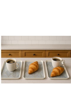 ALMUFARREJ Set of 3 melamine trays for serving tea and coffee  - Image 5