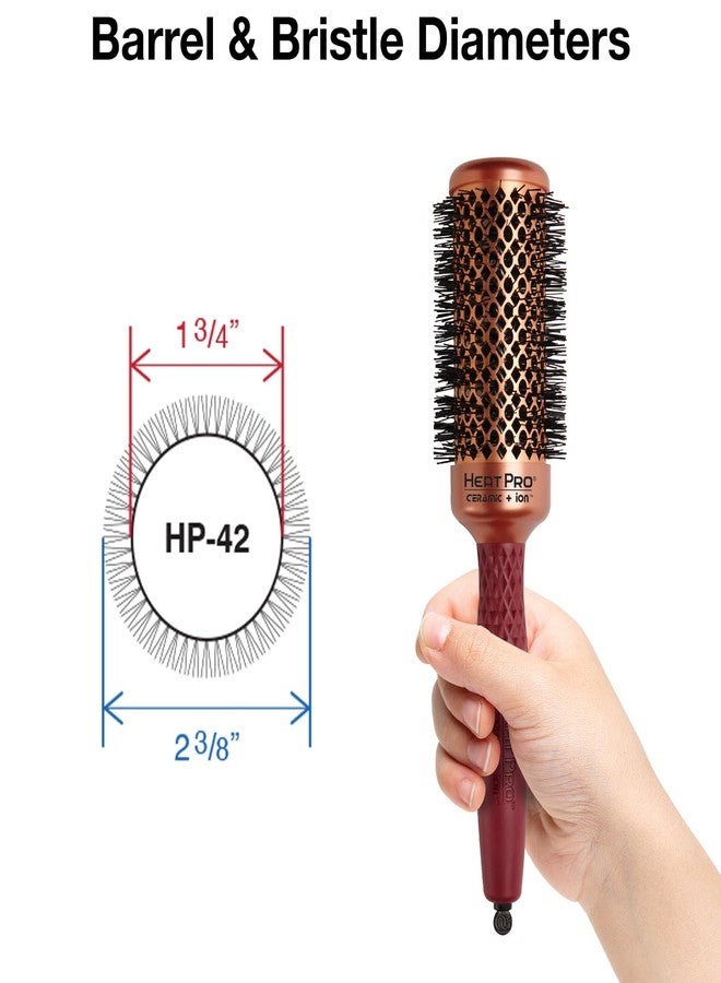 Olivia Garden Heat Pro Round Thermal Hair Brush, HP-42, 1 3/4" - Image 2