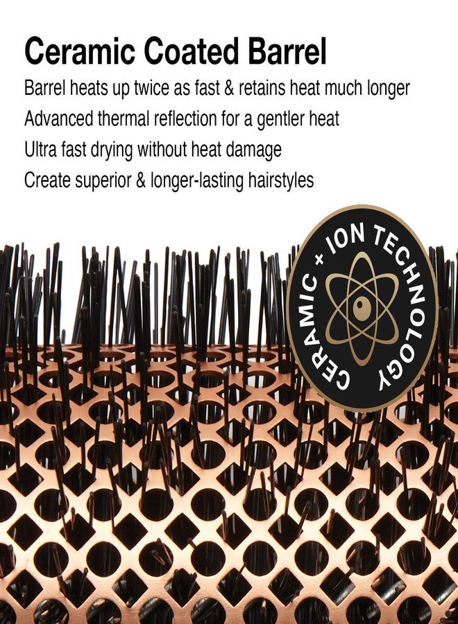 Olivia Garden Heat Pro Round Thermal Hair Brush, HP-42, 1 3/4" - Image 3