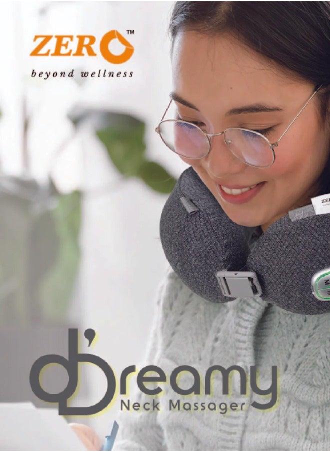 Zero Beyond Wellness ZERO HEALTHCARE D-Dreamy 2-in-1 Neck Pillow and Deep Tissue Massager with Heat Therapy, Multifunctional Shoulder and Electric for Relax Muscles Fatigue  - Image 1