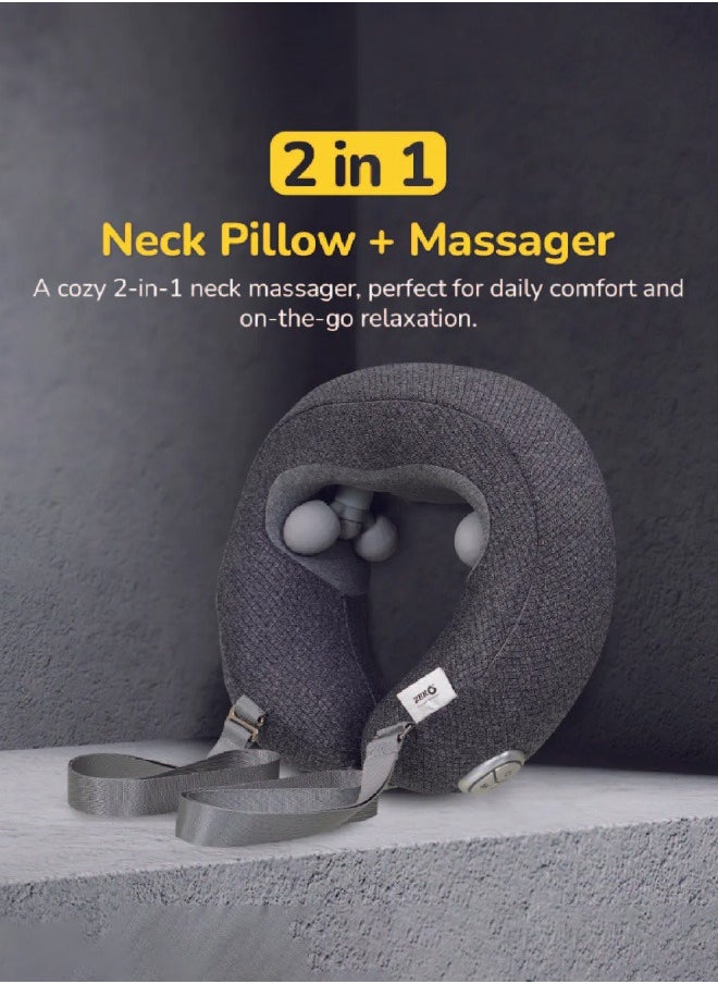 Zero Beyond Wellness ZERO HEALTHCARE D-Dreamy 2-in-1 Neck Pillow and Deep Tissue Massager with Heat Therapy, Multifunctional Shoulder and Electric for Relax Muscles Fatigue  - Image 4