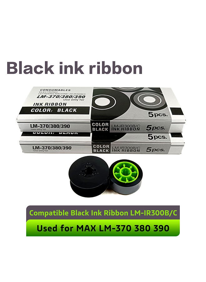 Generic 5pcs Black Ribbon Twin Spool Replacement Compatible with Typewriter Models LM-370A/E 380A/E/EZ 390A LM-550A/E High Quality and Easy to Use Type Writing Ribbon  - Image 4
