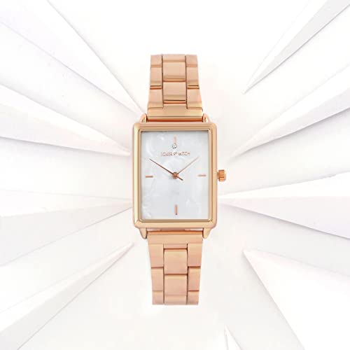 Joker & Witch Quad White MOP Dial Rose Gold Stainless Steel Analogue Watch for Women - Image 3