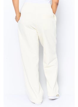 Reebok Women Sportswear Fit Outdoor Sweatpants, Cream  - Image 3