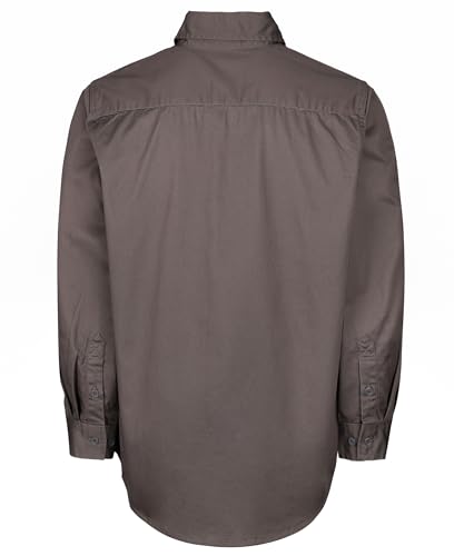 Titicaca FR Shirt Flame Resistant Men's Cotton 6.5oz Lightweight Gray Uniform Shirt - Image 3