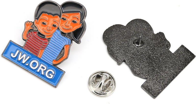 TONOS JW.org Caleb and Sophia Pins – 12 Pack Kids Badges – Become Jehovah’s Friend Cartoon Button Pins, Gifts for Young Jehovah’s Witnesses - Image 4