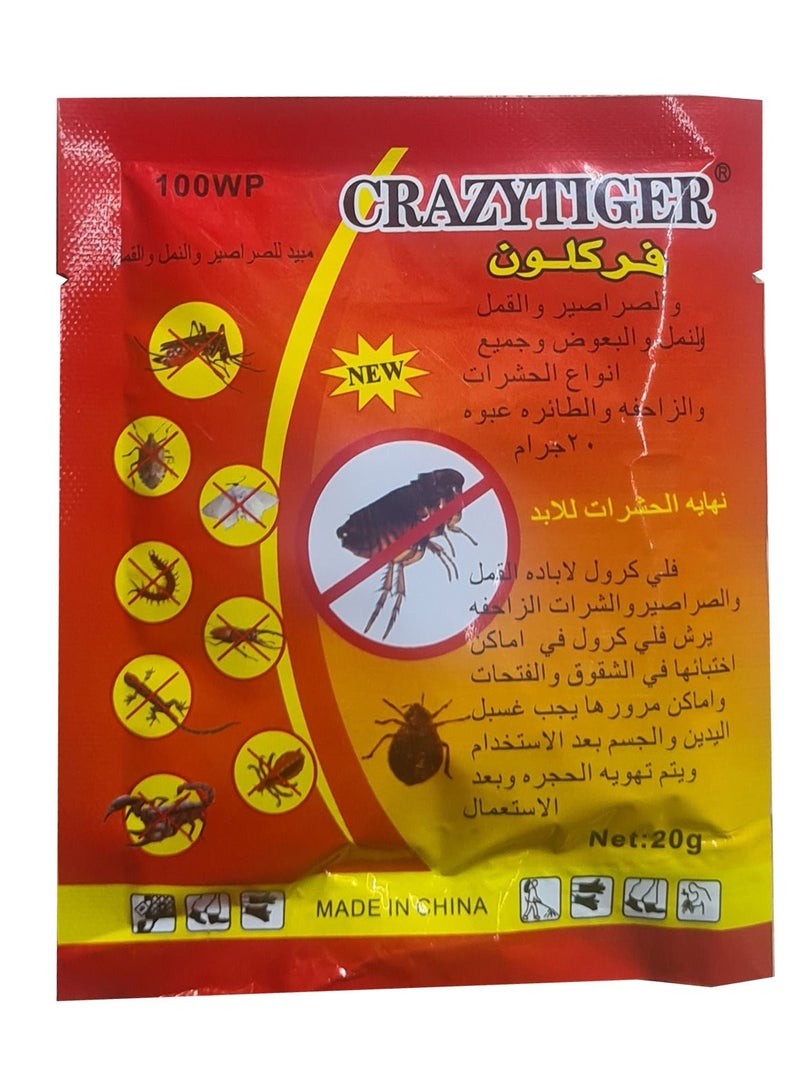 CRAZYTIGER Cockroach Killing Powder Red 20g - Image 1