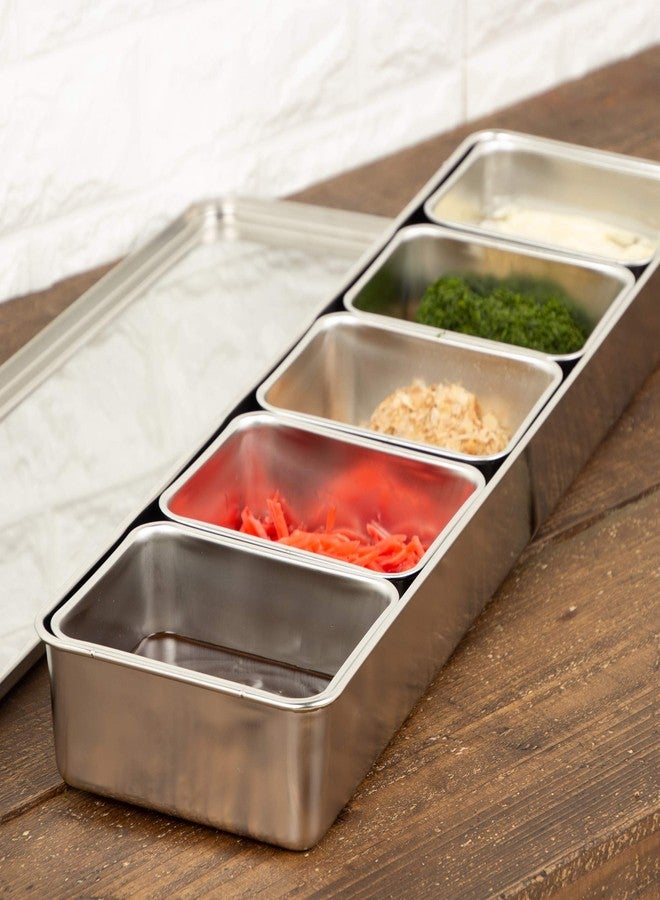 TKG遠藤商事 Endo Shoji TKG AYK11004 Seasoning Condiment Container, Length 17.1 x 5.7 x 2.4 inches (435 x 145 x 60 mm), Storage Container, Various Uses, Made of Rust Resistant Stainless Steel, Hygienic, Commercial - Image 2