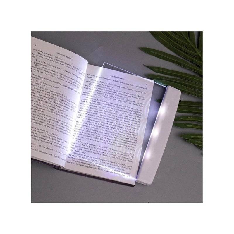 مصباح كتاب مسطح للقراءة ليلاً في السرير، لوحة إضاءة LED شفافة للصفحات - Image 3