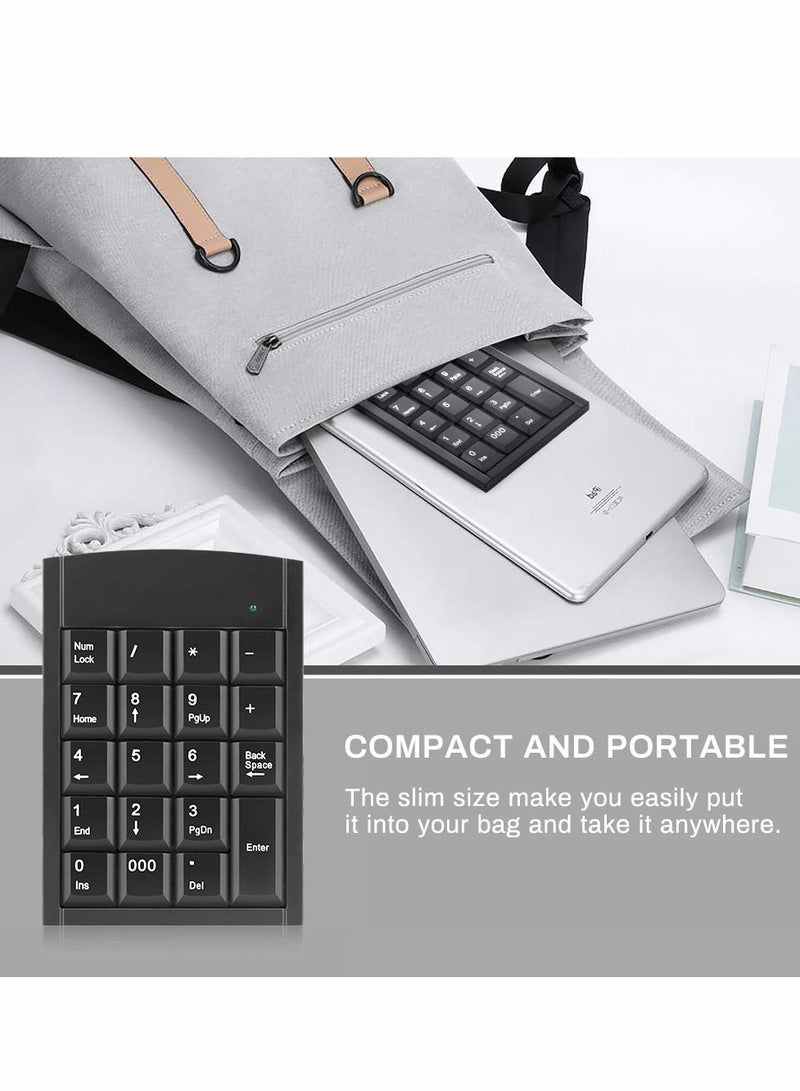 19-Key Portable Wired Numeric Keypad for Laptop and Desktop PC - Enhanced Keyboard Extension with Multiple Shortcuts for Efficient Data Entry and Productivity. - Image 3