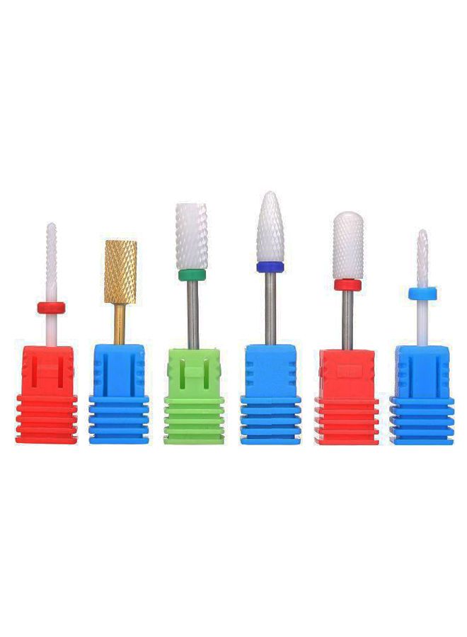 NIBEMINENT 6-Piece Rust Resistant Nail Drill Bit Set Multicolour - Image 1