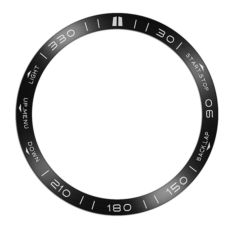 Abanen Stainless Steel Watch Bezel for Garmin Fenix 8 51mm, Polished Adhesive Cover Anti-Scratch Protector Cover Ring for Fenix 8 47mm (Black, 51mm) - Image 2