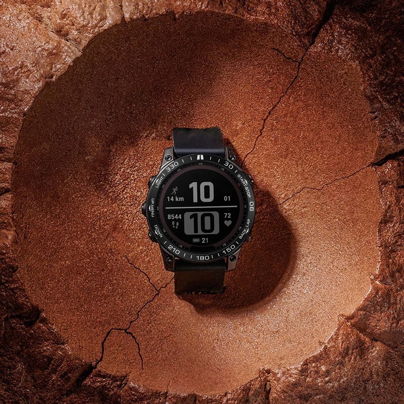 Abanen Stainless Steel Watch Bezel for Garmin Fenix 8 51mm, Polished Adhesive Cover Anti-Scratch Protector Cover Ring for Fenix 8 47mm (Black, 51mm) - Image 5