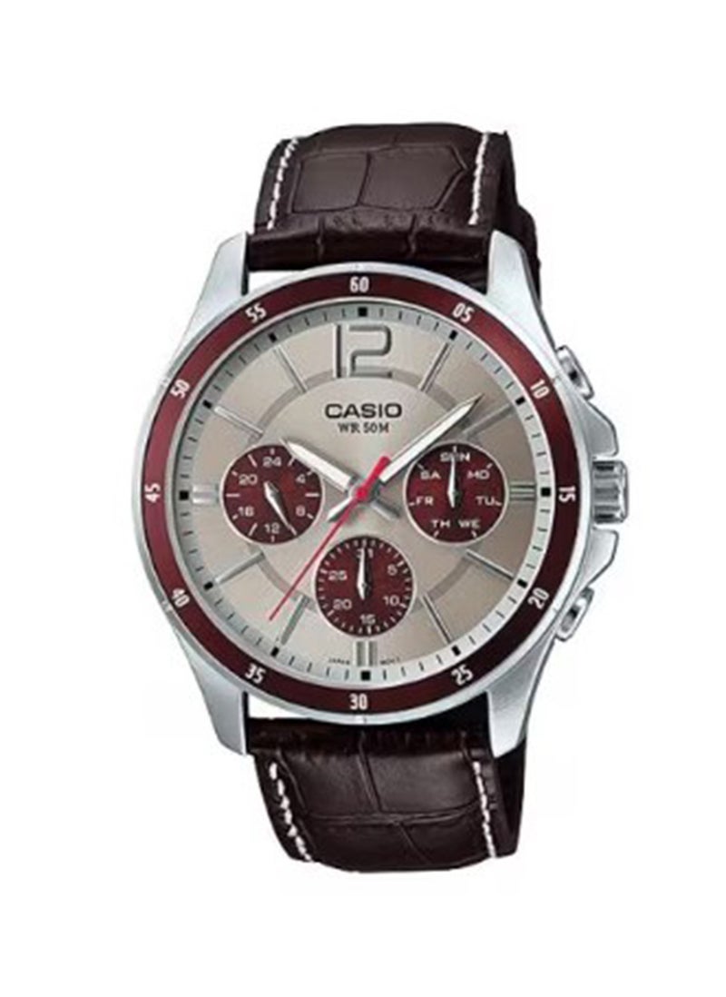 CASIO Men's MTP-1374L-7A1 Chronograph Wrist Watch