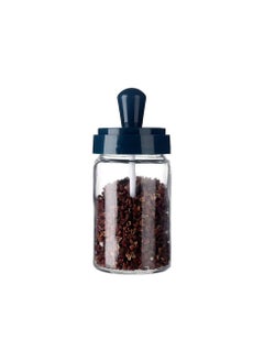 Spaceshoop Glass Spice Jars With Serving Spoon Lid  250 ml Pack of 1 Clear  - Image 1